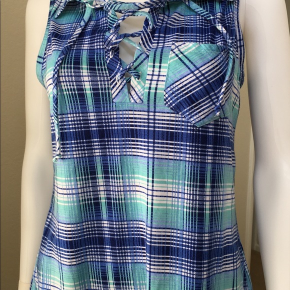 M. Fasis plaid sleeveless shirt - Picture 8 of 8